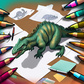 თამაში Coloring Dinosaurs