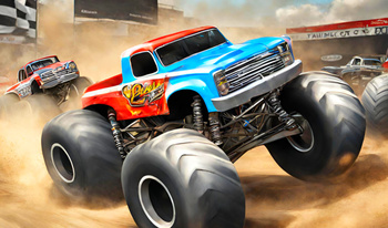 Monstertruck echte chauffeur