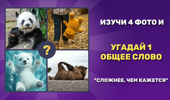 4 Фото 1 Слово - угадай общее слово