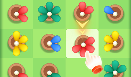 Super Merge: Rotating Flowers
