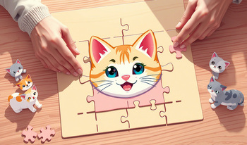 Pisici Amuzante: Un Puzzle