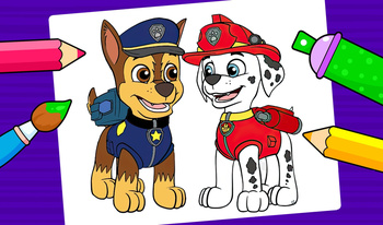 PAW Patrol - Coloring book for kids