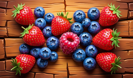Combine wild berries