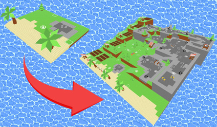 Obby or Robby. Your own island