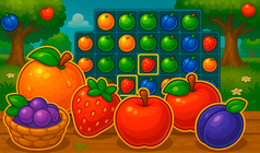 Juicy Fruits Match 3 - Fruit Garden The Orchard