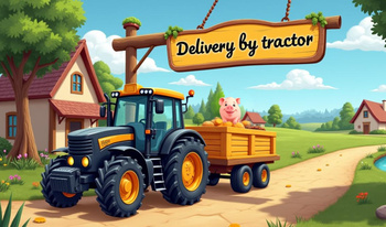 Delivery by tractor