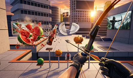 Archery with 3D physics