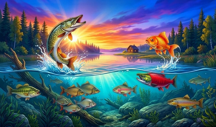 Connect the fish: find the sturgeon!