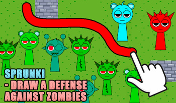 Sprunki - Draw a defense against zombies