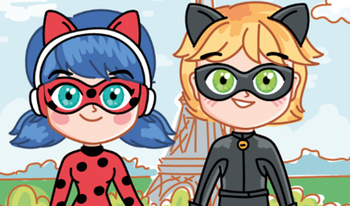 Ladybug and Cat Noir Dress up