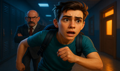 Boy Escape from School: Runaway