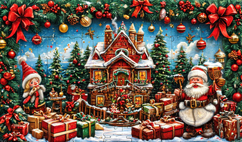 New Year's Puzzles with Santa Claus.