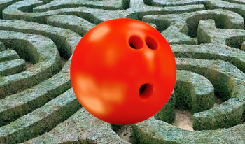 Orange Ball in the Maze