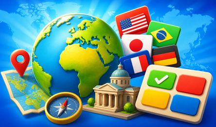 Geography quiz: countries, flags, capitals