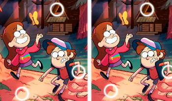 Gravity Falls: Farklılıkları tespit edin!