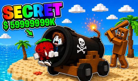 Shoot the Cannon and Get Brainrots +1 Tycoon