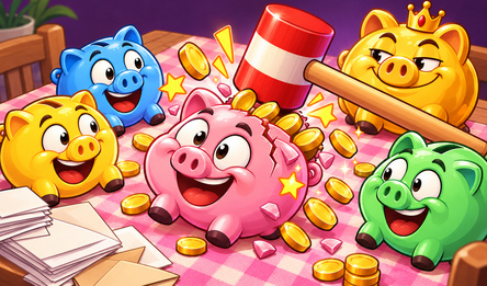 Smash the Piggy! Bills Won't Pay Themselves