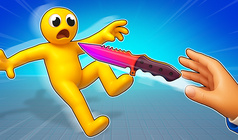 Ninja vs Ragdolls: Sharp Knife Throw!