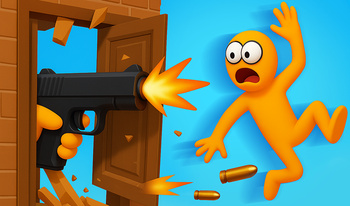 Ragdoll Gun Shooter! Cannon Spinner Playground