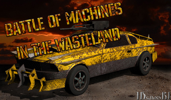 Battle of machines in the wasteland