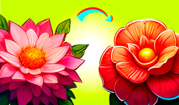 Blumen Merge 2048! Sammle alle