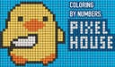 Coloring by Numbers. Pixel House