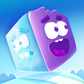 Oyun Icy Purple Head - Jump and slide dash game