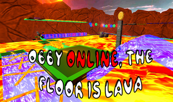 Obby Online, the floor is lava