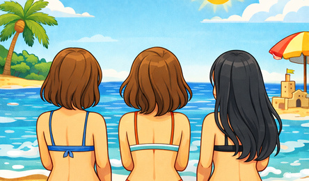 Girls on the beach