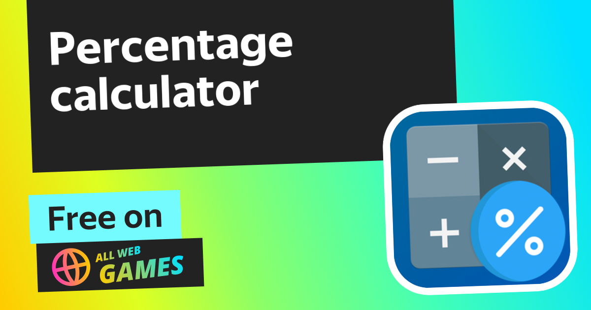 Percentage Calculator by M8X Studio Play Online For Free On AllWebGames percentage-calculator-by-m8x-studio-play-online-for-free-on-allwebgames
