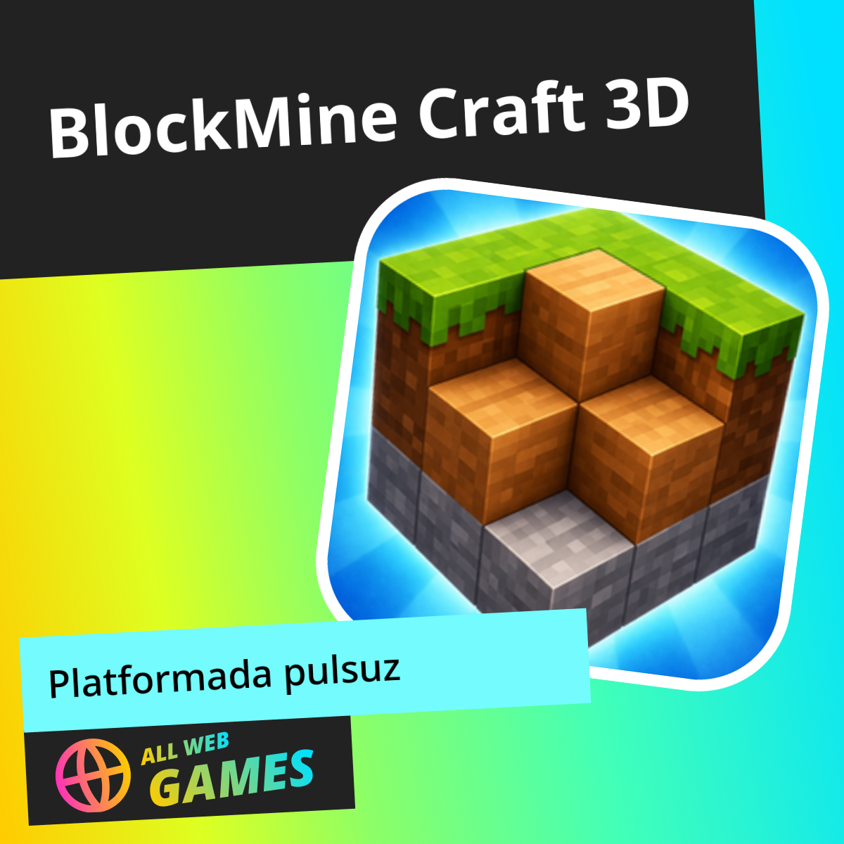 BlockMine Craft 3D: AllWebGames-da Pulsuz Onlayn Oynayın