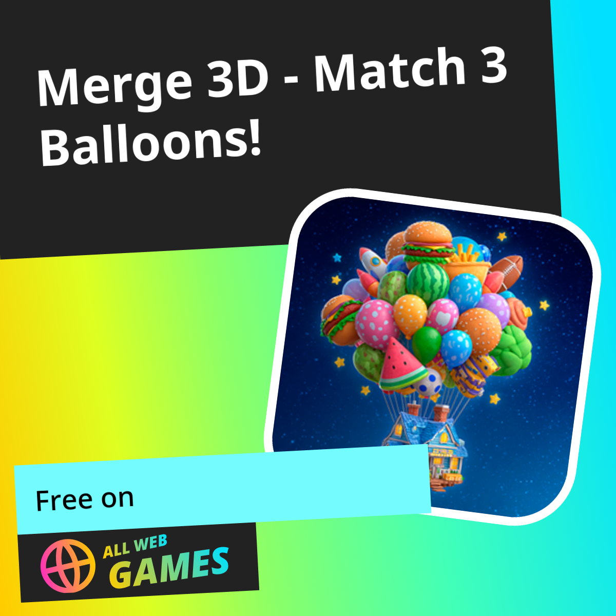 Merge 3D - Match 3 Balloons!: Play Online For Free On AllWebGames