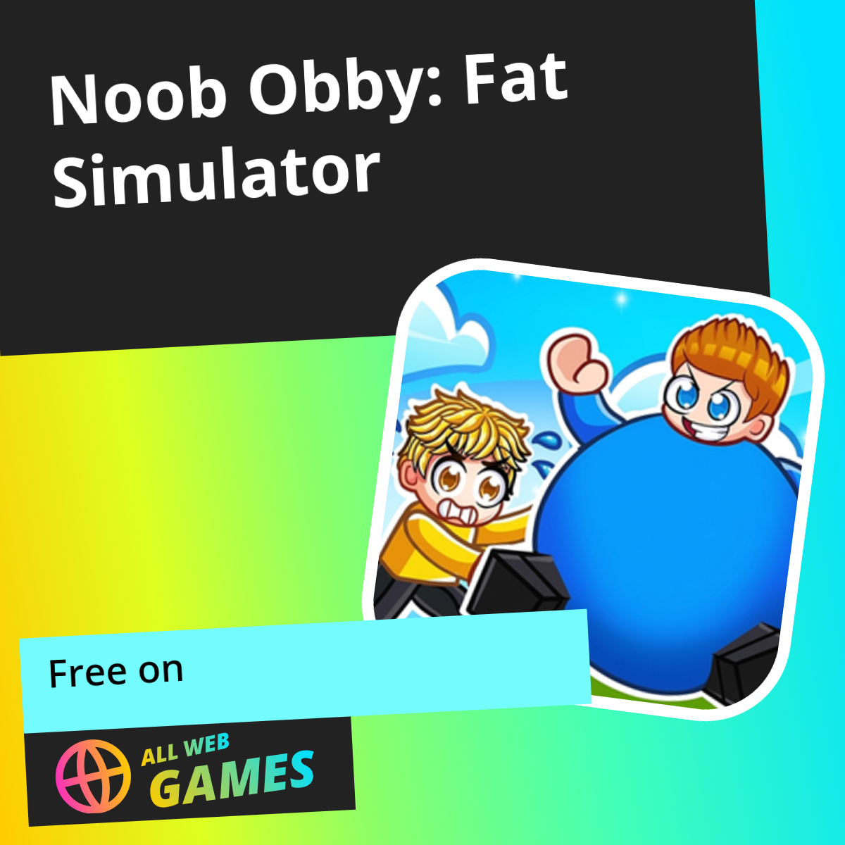 Noob Obby: Fat Simulator: Play Online For Free On AllWebGames