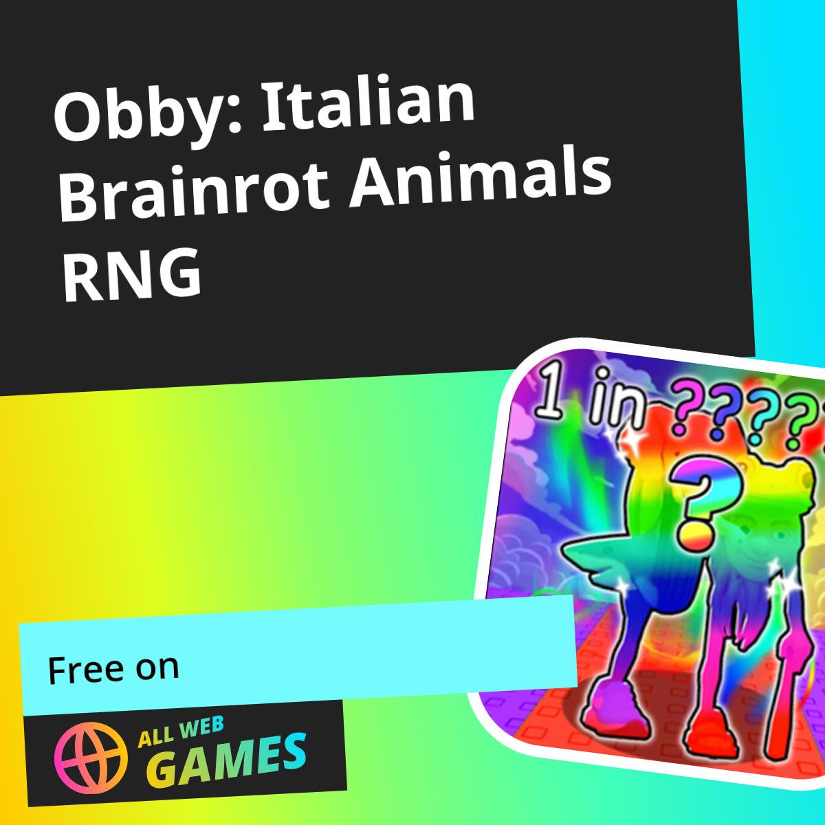 Obby: Italian Brainrot Animals RNG (by M8X Studio): Play Online For ...