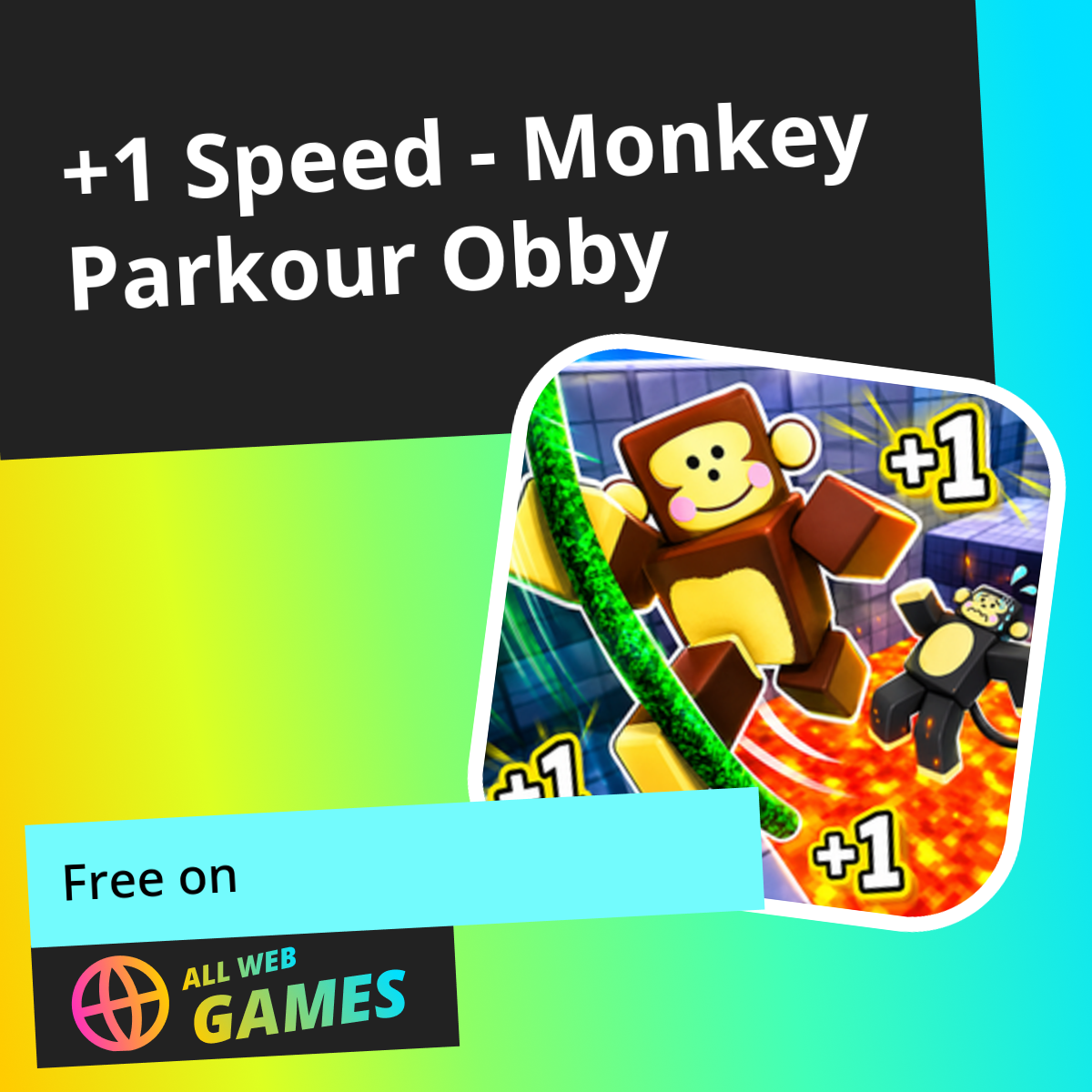 +1 Speed - Monkey Parkour Obby: Play Online For Free On AllWebGames
