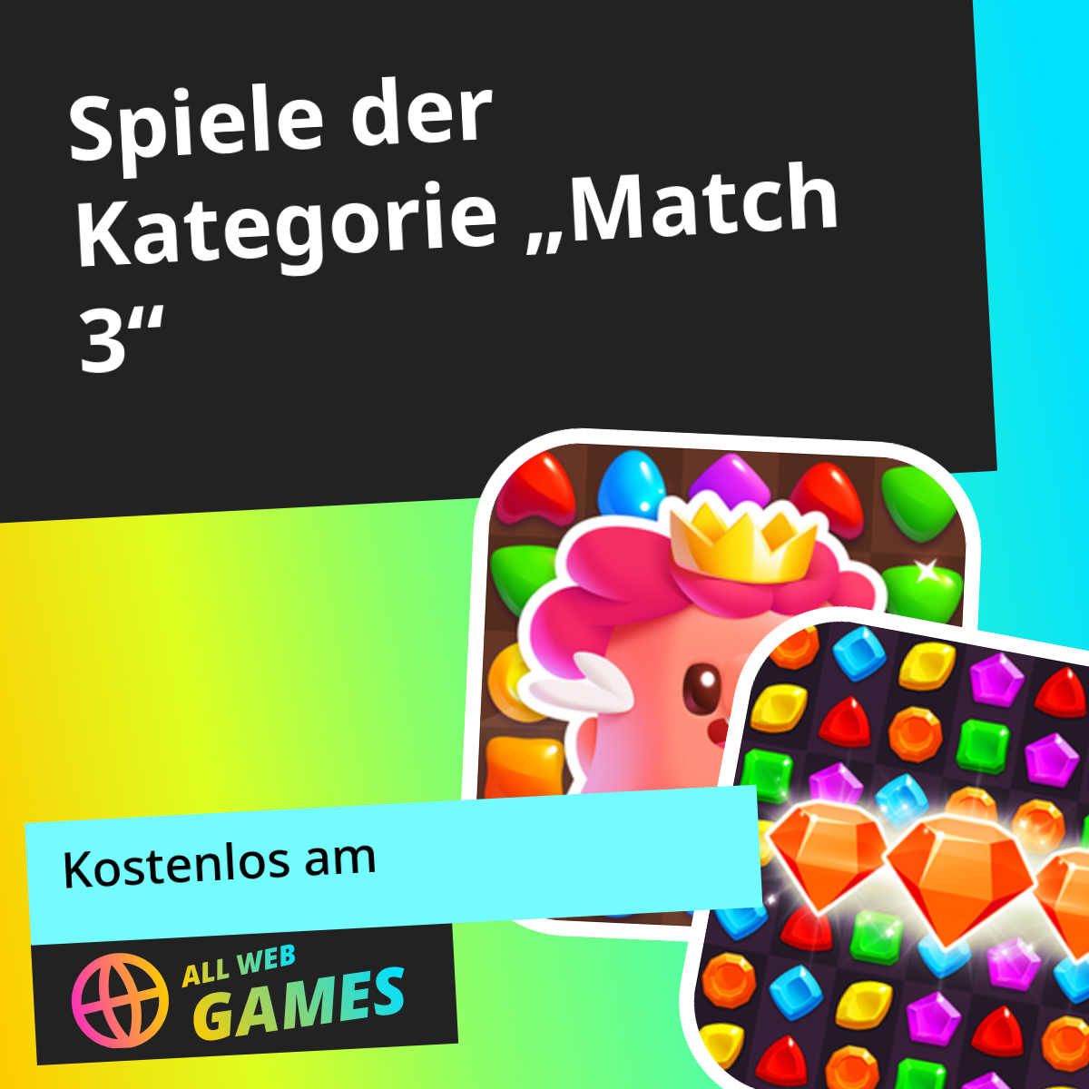 Spiele Match 3 🧩 Kostenlos online auf AllWebGames spielen