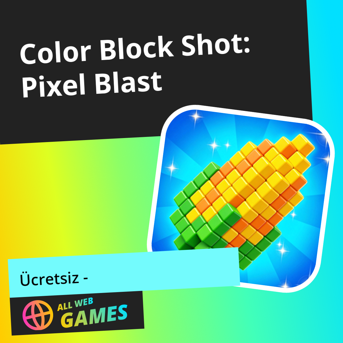 Color Block Shot: Pixel Blast: AllWebGames'da Ücretsiz Çevrimiçi Oyna