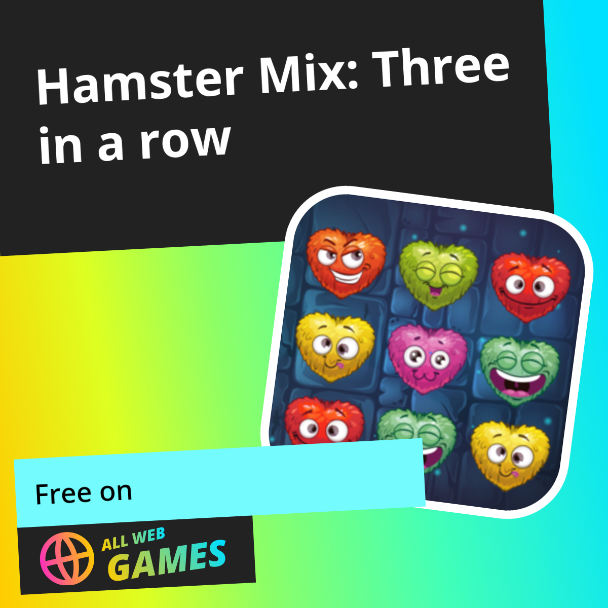 Hamster Mix: Three in a row: Play Online For Free On AllWebGames