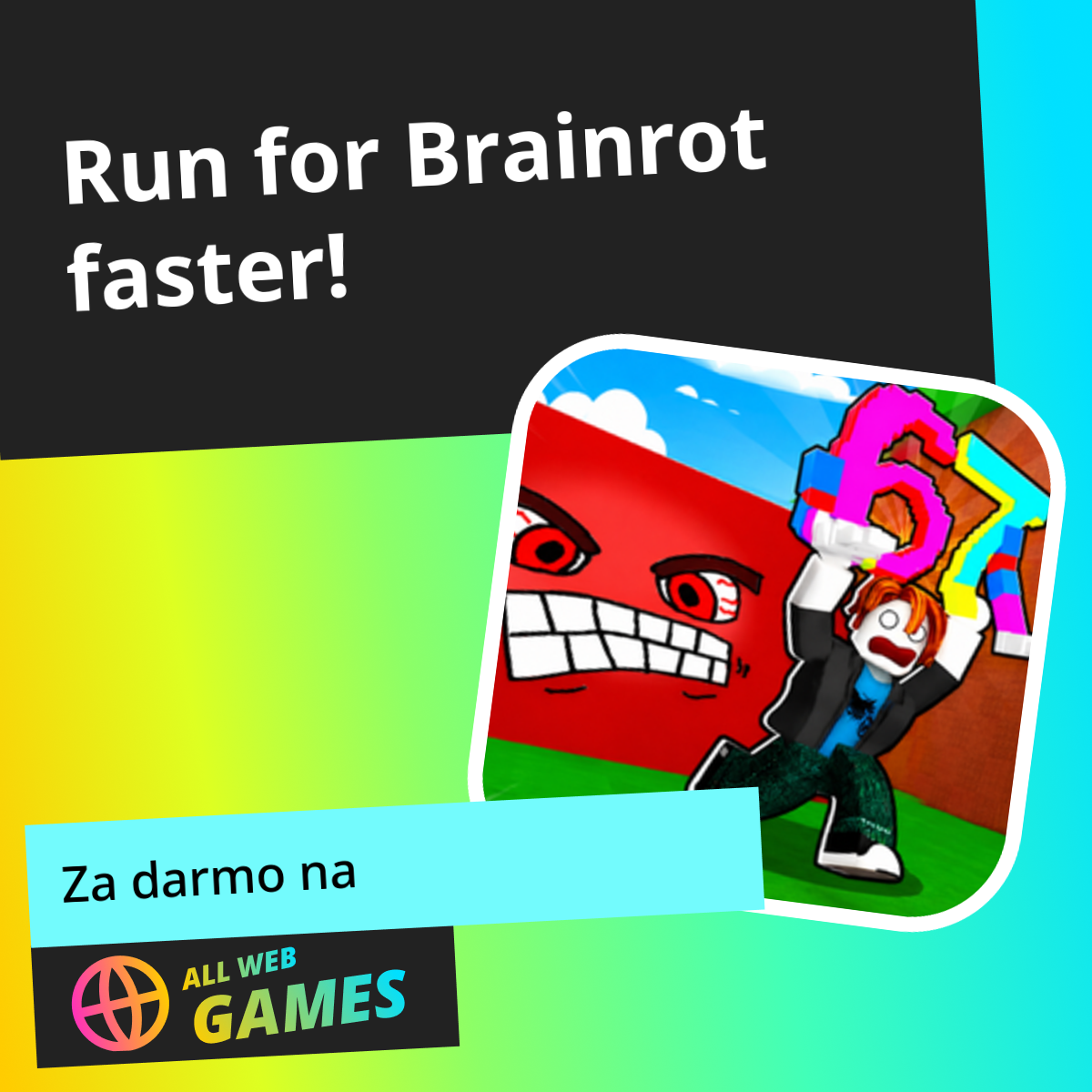 Run for Brainrot faster!: Graj Online Za Darmo Na AllWebGames