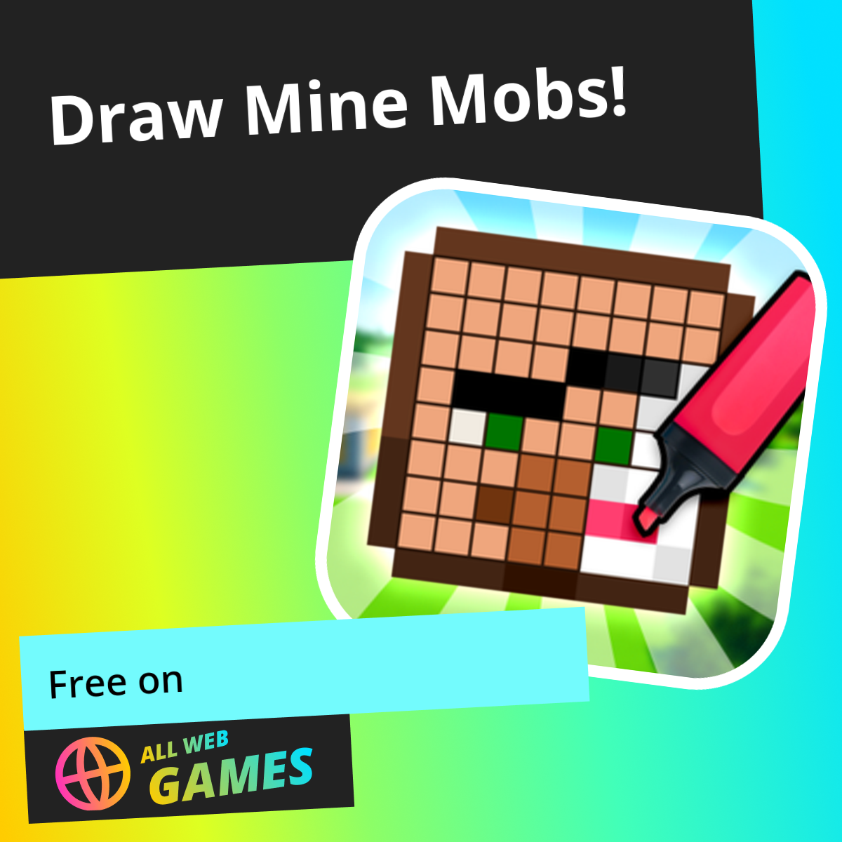 Color Minecraft Skeleton Draw Mine Mobs!: Play Online For Free On AllWebGames