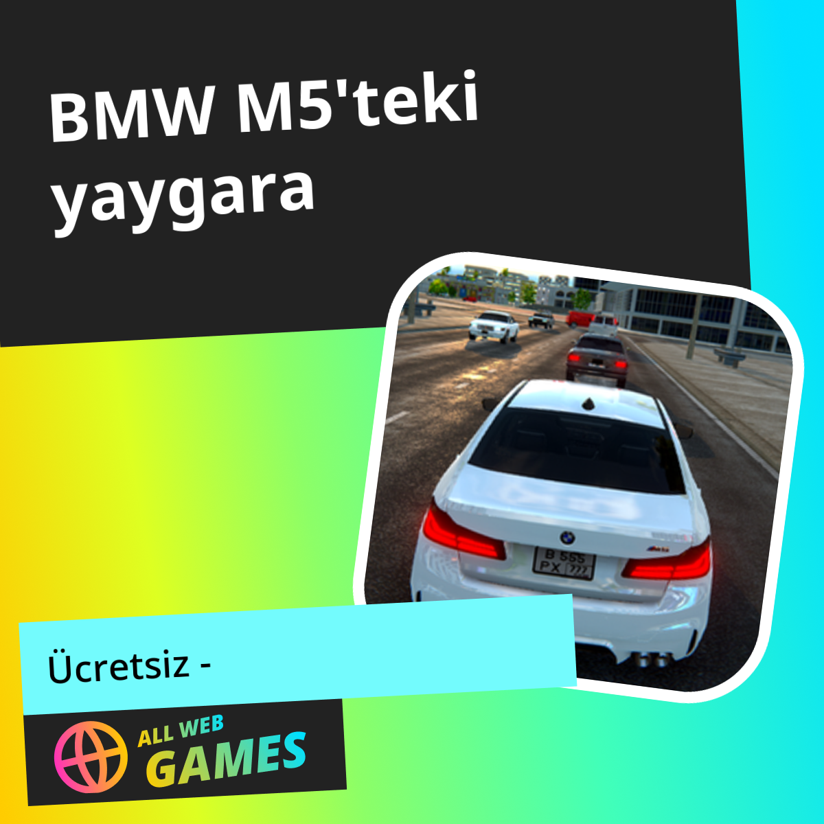 BMW M5'teki yaygara: AllWebGames'da Ücretsiz Çevrimiçi Oyna